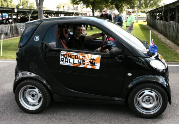 A lunatic. Obviously. Fevered Mutterings image - Smartcar in the Mongol Rally, 2011 - Mike Sowden